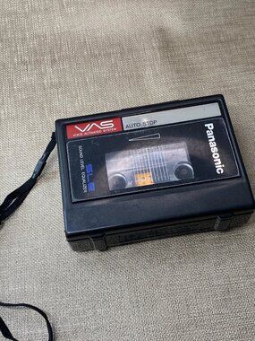 Panasonic RQ-322 Mini Cassette Recorder VAS Voice Activated System 1984-1990